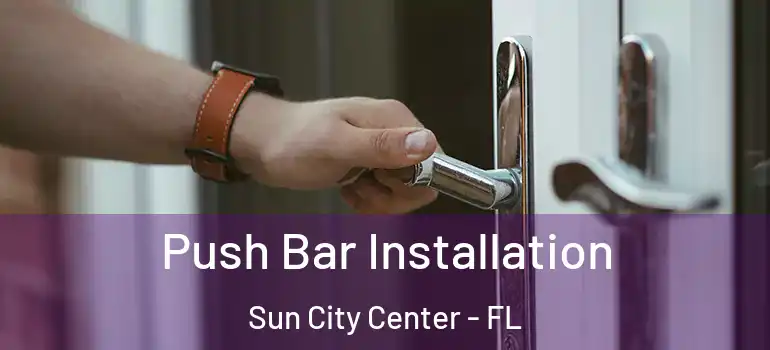  Push Bar Installation Sun City Center - FL
